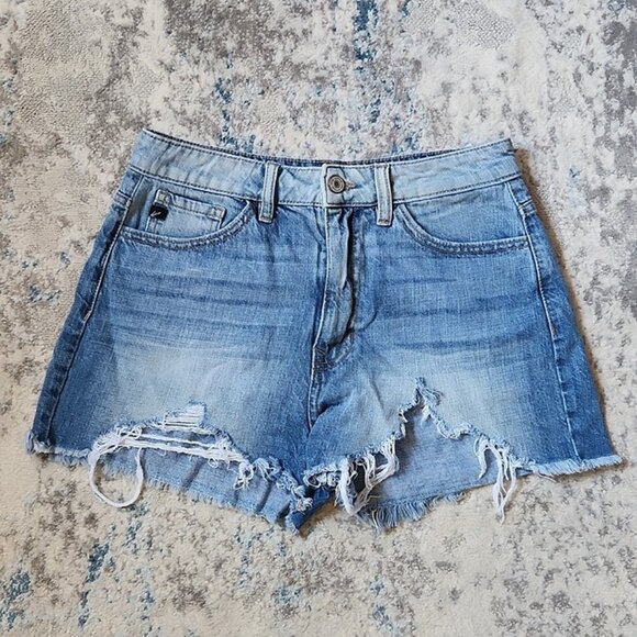 KanCan Women's Size Medium Isabelle High‎ Rise Mom Shorts - Picture 1 of 4